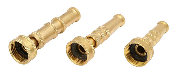 Messing Adjustable Twist Hose Spray Nozzle Set